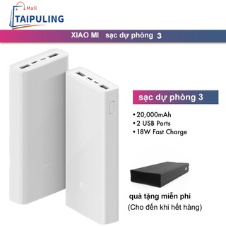 TAIPULING xiaomi sạc dự phòng (20000mAh) Sạc nhanh hai chiều 18W MAX - PLM18ZM