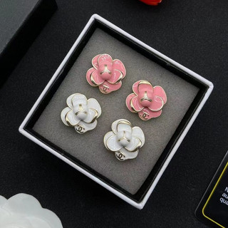 Bông tai nữ Bông tai Camellia mạ vàng 18K