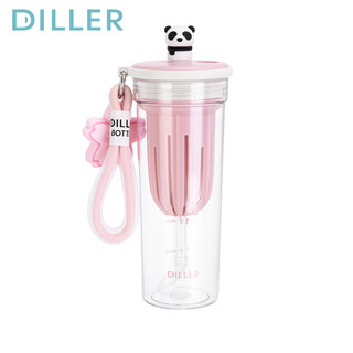 Bình nước Diller Tumbler Tritan Cốc uống nước miễn phí BPA cho nước ép cà phê 650ml D2431