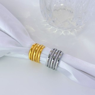 Thời Trang Vàng 18k Xoắn Titan Thép Nhẫn Lô Hoa Thép Không Gỉ Nhẫn Chỉ Số Ngón Tay Trang Sức Độc Đáo Nữ Quà Tặng