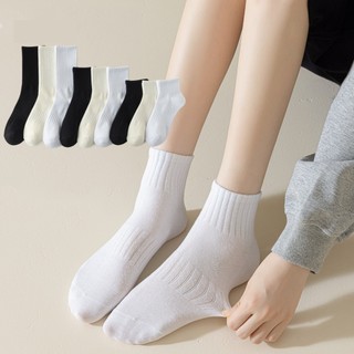 FHYL Vớ Cotton Thể Thao Viền Gân Co Giãn 4 Chiều Thoáng Khí Với Nhiều Kích Thước Lựa Chọn Phong Cách Hàn Quốc Cho Nam Nữ