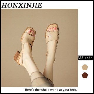 HONGXINJIE Giày Cao Gót Mũi Nhọn GIÀY SANDAL Thời Trang Mới 2023 Cho Nữ Thời thượng Chống bám bụi Hợp thời Mềm mại FGD23B0KUG 46Z231115