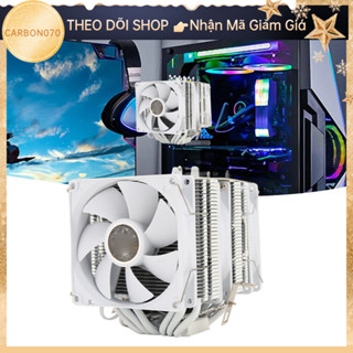 [Hàng Sẵn] Tản Nhiệt Khí - Tản Nhiệt CPU 3.5in Tháp Đôi 6 Ống Dẫn Nhiệt 3pin 12VDC 48cfm 22dB Quạt Cho Intel 775 1150 1151 1155 1156【Carbon070 