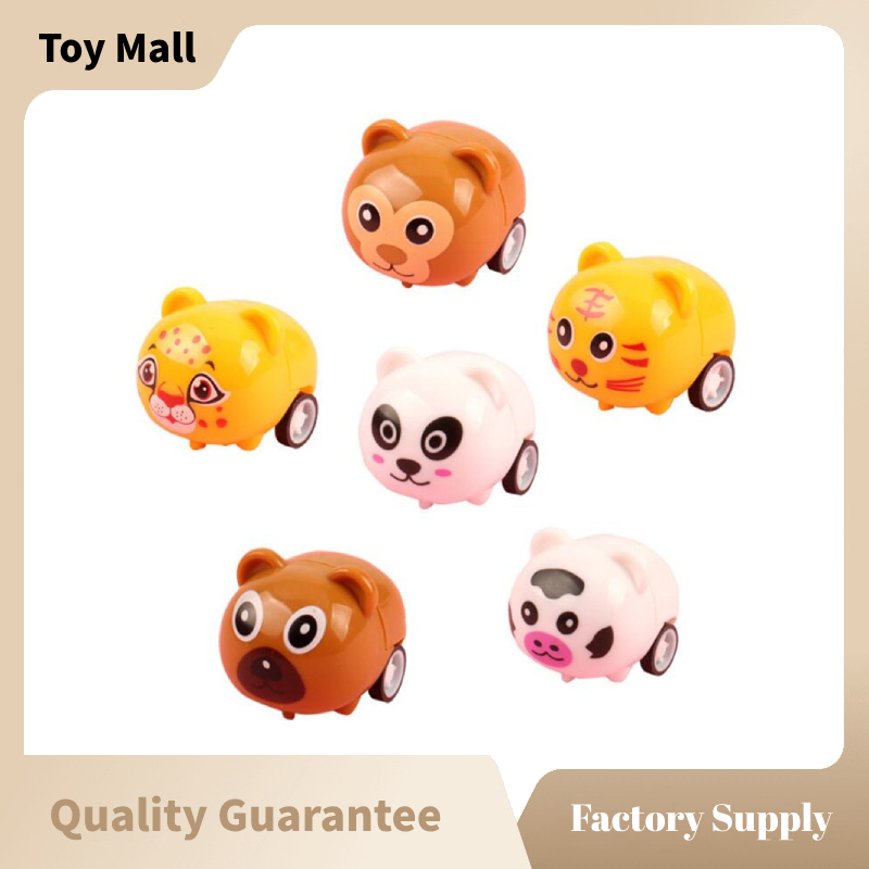 Đồ Chơi Xe Kéo mini Hình Động Vật Hoạt Hình Dễ Thương Dùng Làm Quà Tặng Cho Bé