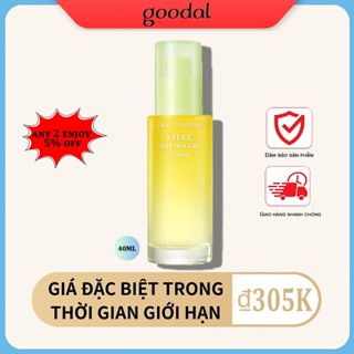 Tinh chất Serum GOODAL Green Tangerine Vitamin C  Dark Spot Care 40ml-chiết xuất quýt xanh giúp loại bỏ đốm đen hiệu quả  dưỡng sáng da mờ thâm