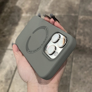 【Silicone soft case/Gray】ốp lưng compatible for iphone 11 12 13 14 15 pro max case
