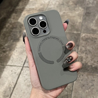 【Silicone soft case/Gray】ốp lưng compatible for iphone 11 12 13 14 15 pro max case