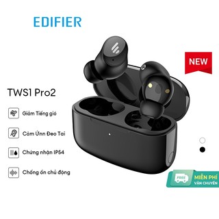 Tai nghe bluetooth không dây Edifier TWS1 Pro / TWS1 Pro 2  v5.2 ip65 thời gian phát lại chống bụi và chống thấm nước