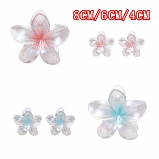 [Magpie] kẹp tóc hoa sứ8cm / 6cm / 4cm Gradient Ngọc Trai Frangipani Kẹp Tóc Ins Phong Cách Thanh Lịch Hoa Cá Mập Kẹp Dành Cho Nữ
