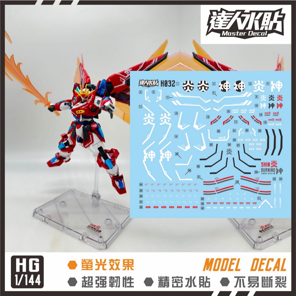 [Master DECAL] HG KAMIKI BURNING GUNDAM