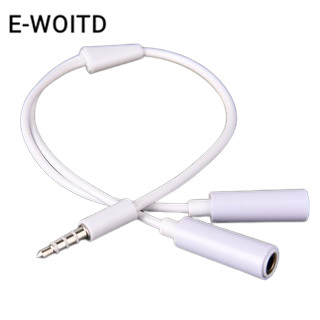 Dây cáp chia 2 cổng tai nghe giắc cắm 3.5mm