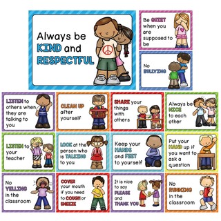 Set 15 tấm poster khổ a4 dùng để trang trí lớp học