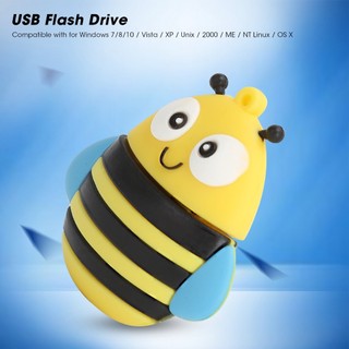 Có thể bán buôn Thẻ nhớ USB Flash Drive Pendrive Quà tặng Lưu trữ dữ liệu Phim hoạt hình 3D Bee Model Vàng Washington057 Hàng giao ngay