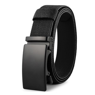 Thắt lưng nam co giãn vải thắt lưng người kim loại khóa tự động nylon nam chiến thuật quân sự thắt lưng