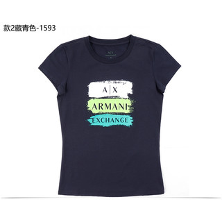 Ax Armani Exchange Áo thun ngắn tay cổ tròn in họa tiết chữ đặc trưng dành cho nữ