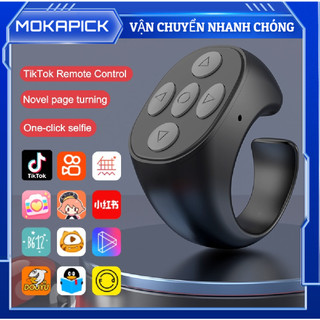 [Hàng Sẫn] Ning Tik Tok Điều Khiển Từ Xa, Vòng Nhẫn bluetooth Không Dây Điều Khiển Từ Xa Cho Điện Thoại Di Động Mokapick