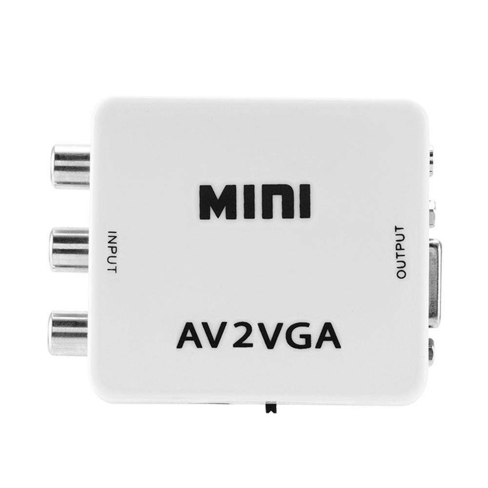 Bộ chuyển đổi tín hiệu Video Mini HD AV sang VGA AV RCA CVBS sang VGA Video HDTV Adapter