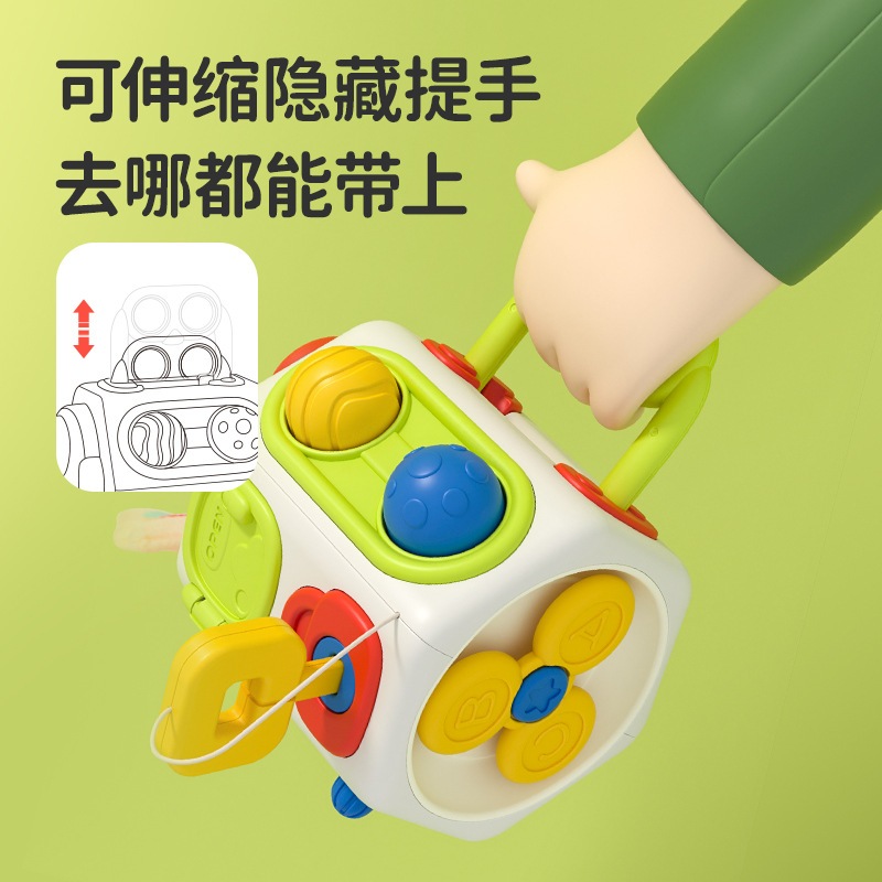 Bóng bận rộn hình bát giác cho bé Đồ chơi một tuổi Montessori Giáo dục sớm Đa chức năng