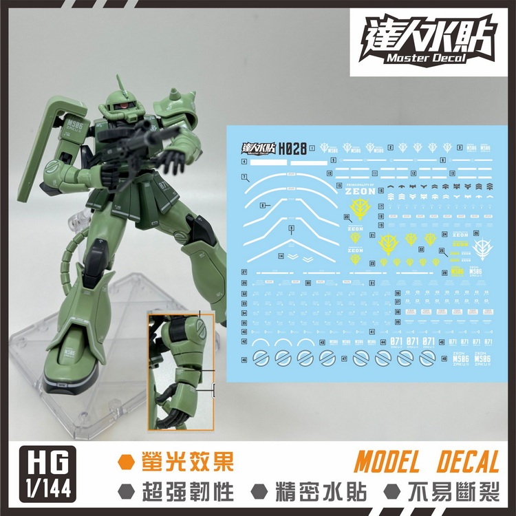 [Master DECAL] HG MS-06 ZAKU II