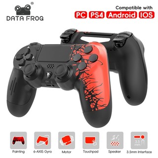 Bộ điều khiển trò chơi không dây DATA FROG Tay cầm chơi Game Spide tương thích Bluetooth cho tay cầm chơi Game PS4 Slim / Pro Console Game cho cần điều khiển PC