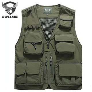 Áo câu cá khô nhanh OWLADE dành cho nam MS-8898.S-7xl.trong màu xanh lá cây