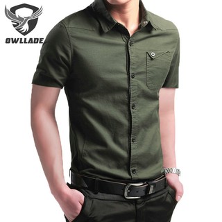 Áo sơ mi chở hàng chiến thuật OWLADE cho nam 207 màu xanh lá cây