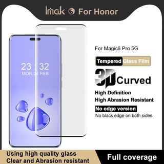 Imak Huawei Honor Magic 6 Pro 5G ✷ ❈ Kính cường lực cong Không có phiên bản viền Bảo vệ màn hình Full Cover Phim bảo vệ màn hình