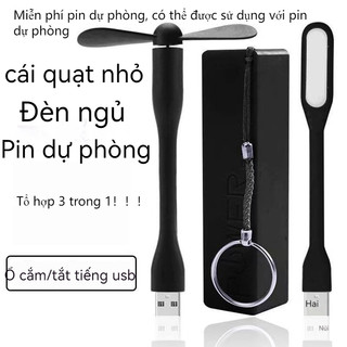 Combo Quạt + Đèn USB Mini Đa Năng Tiện Lợi Nhỏ Gọn+Ngân hàng điện nhỏ Usb Siêu Bền Im Lặng Quạt Mini / usb Đèn Nhỏ / Sạc Kho Báu Giảm Giá Kết Hợp Di Động usb Cắm Chơi quạt usb mini quạt mini cắm usb quạt usb quạt mini cầm tay gấp gọn bộ làm quạt mini