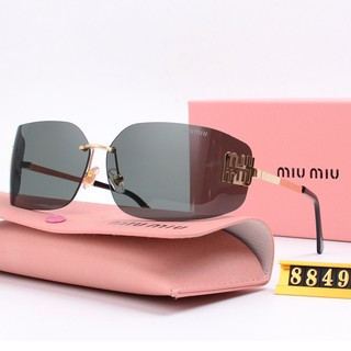 2024 mới thời trang vuông kính mát nữ và nam đen kính mát gợi cảm thương hiệu cao cấp uv400 849