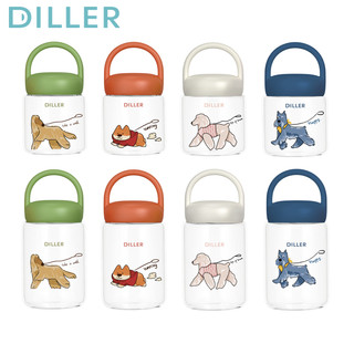 Bình thủy tinh Diller có tay cầm Cốc nước ép thủy tinh Borosilicate 280 / 420ml 399MLH586