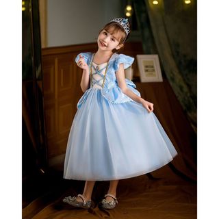 3-10 Tuổi Lọ Lem Công Chúa Vải Tuyn Đầm Cho Bé Gái Halloween Lạ Mắt Đảng Bóng Choàng Trẻ Em Cosplay Lọ Lem Trang Phục