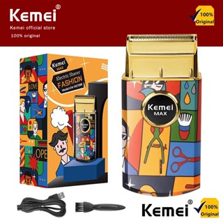  Kemei KM-RS7098 Máy Cạo Tâu Lưỡi Nổi 3D Công Suất Mạnh 5W Pin Trâu Sạc USB Nhanh 1.5 Giờ Mẫu Đẹp Size Mini Máy Cạo Râu Chuyên Nghiệp Mẫu Mới Thời Trang,Tông đơ cạo râu không dây pin Lithium-Ion họa tiết Graffiti cắt sát không có tia hồng ngoại 