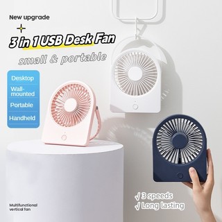 Quạt Để Bàn Tích Điện Mini 3 Tốc Độ Gió - Pin 1200mAh Sử Dụng Lên Đến 5H Chính Hãng bán chạy 2024