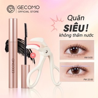 Bộ Uốn Siêu GECOMO, Máy Uốn Mi Với Mascara Đen Chống Thấm Nước