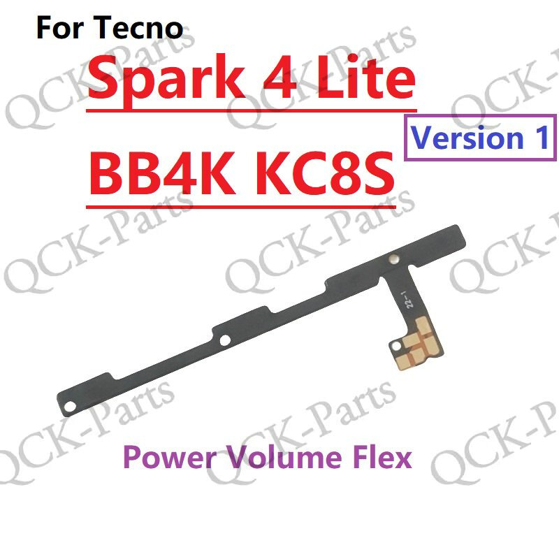 Dành Cho Tecno Spark 3 4 5 6 7 Go Air Pro Lite BB4K KC8S KE5 KD6 KD6A KE6 KF6 KD7 KD7h KC2 KC8 Nút B