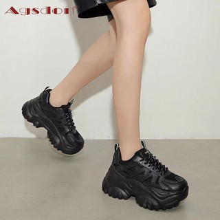 Agsdon Casual Daddy Giày Nữ Phù Hợp Với 2024 Phong Cách Mới Thể Thao Mùa Xuân Tăng Chiều Cao