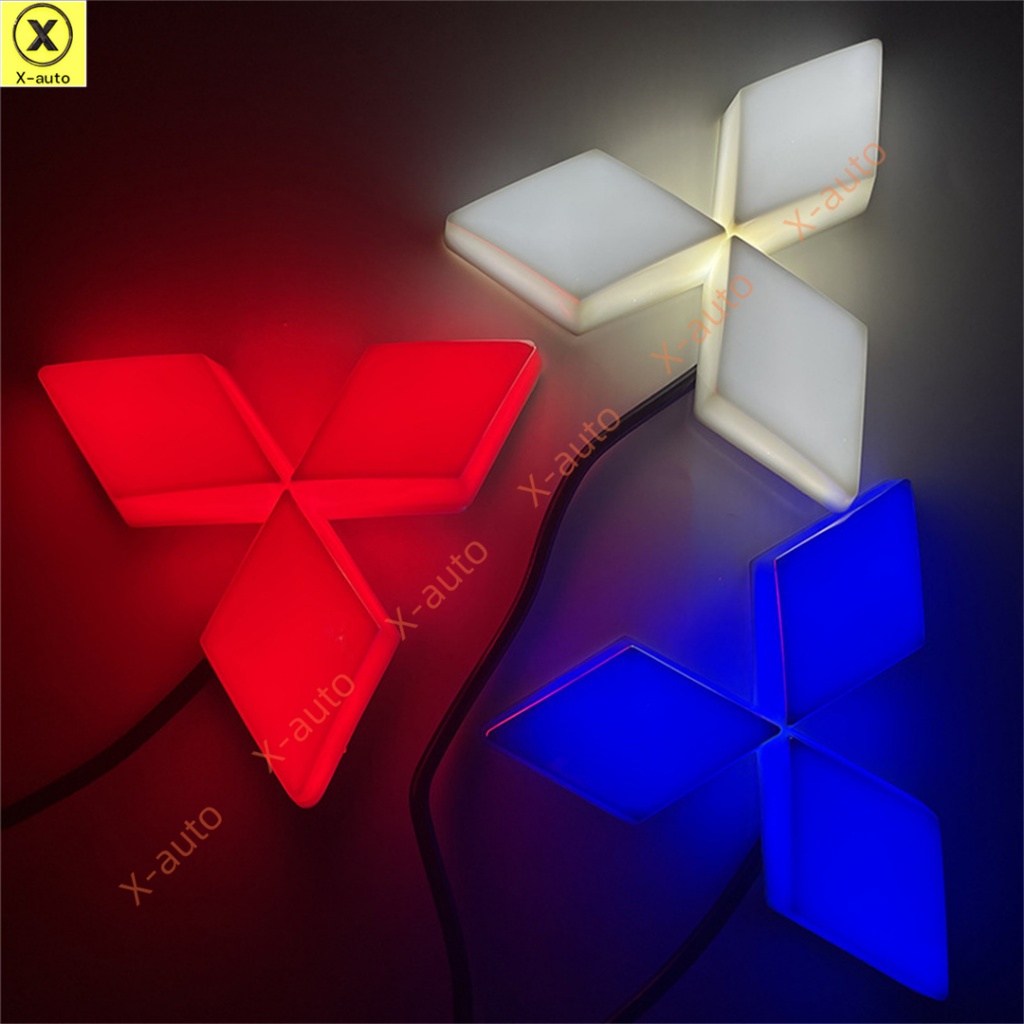 (VN) Đèn Huy Hiệu Logo Biểu Tượng LED Ô Tô Mitsubishi 4D - Thay Thế Logo Chính Hãng - Phù Hợp Với Nh