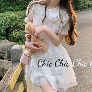 Chic váy Đầm váy nữ body đầm Dễ thương Casual Xu hướng Popular WLQ2430119 10Z240305