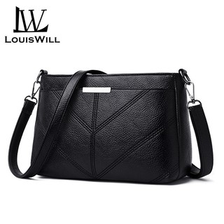 Túi xách nữ LouisWill Túi dung tích lớn Túi đeo vai Túi đeo chéo Túi xách nữ thời trang Túi da PU mềm Túi đa ngăn Túi Messenger cho người trung niên Túi mẹ