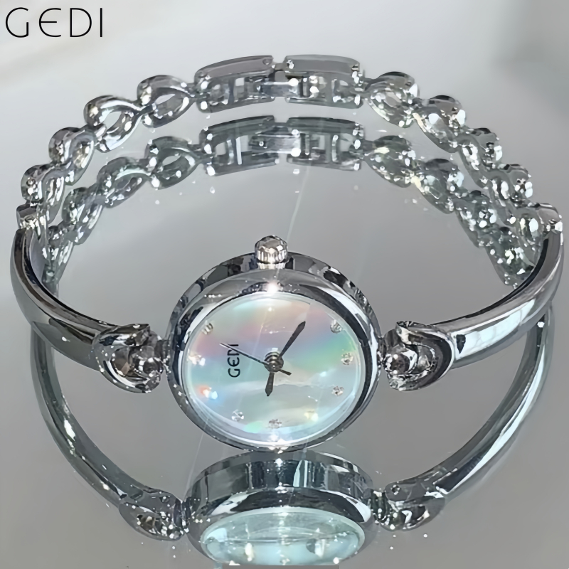 Đồng hồ nữ GEDI 1156 dây thép bạc