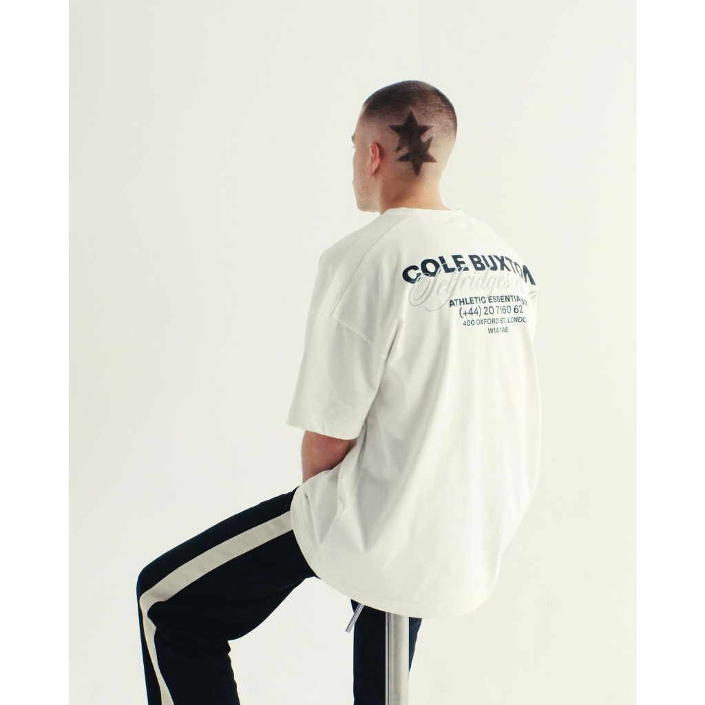 Cole Buxton London Limited Silver Pink Letter Slogan American Fashion High Street Loose Couple Pure 