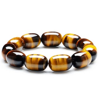 Đá quý tự nhiên Vòng tay đá mắt hổ Vòng tay đá mắt mèo Vòng tay hình bầu dục hạt thời trang