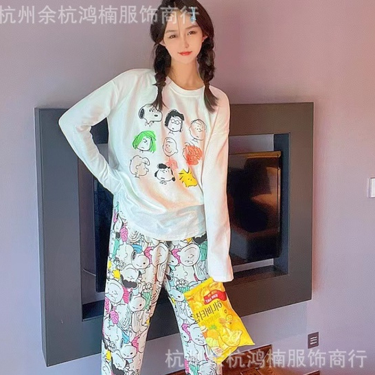 Quần Ngủ Mặc Nhà In Hoạt Hình Dễ Thương Cho Nữ