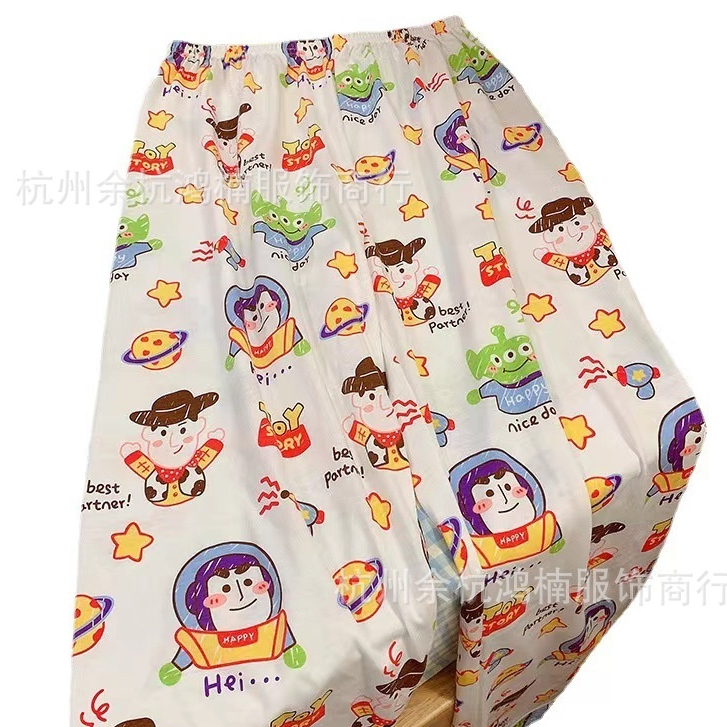 Quần Ngủ Mặc Nhà In Hoạt Hình Dễ Thương Cho Nữ