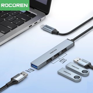 Bộ chuyển đổi cổng Rocoren 4 cổng USB Hub 3.0 Bộ chia USB tốc độ cao Hub dữ liệu mở rộng di động