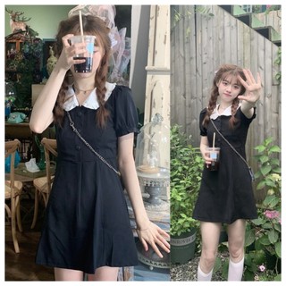 váy nữ set  Dễ thương ngọt ngào phong cách  Eo cao trông rất gầy.  Màu đặc    váy nữ   S-2XL