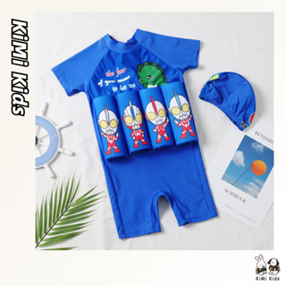  Bộ Đồ Bơi Một Mảnh Tay Ngắn In Hoạt Hình Dễ Thương Cho Bé Trai 