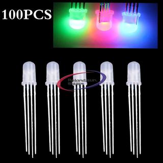 Set 100 đèn led 5mm rgb 4 chấu nhiều màu sắc f5 rgb