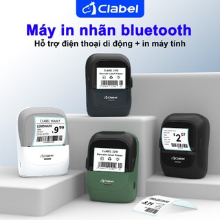 Máy in nhãn Clabel 221B, máy in nhiệt, hỗ trợ in Bluetooth, máy in bluetooth, tương thích với hệ thống Android / iOS / Windows, máy in tem nhãn