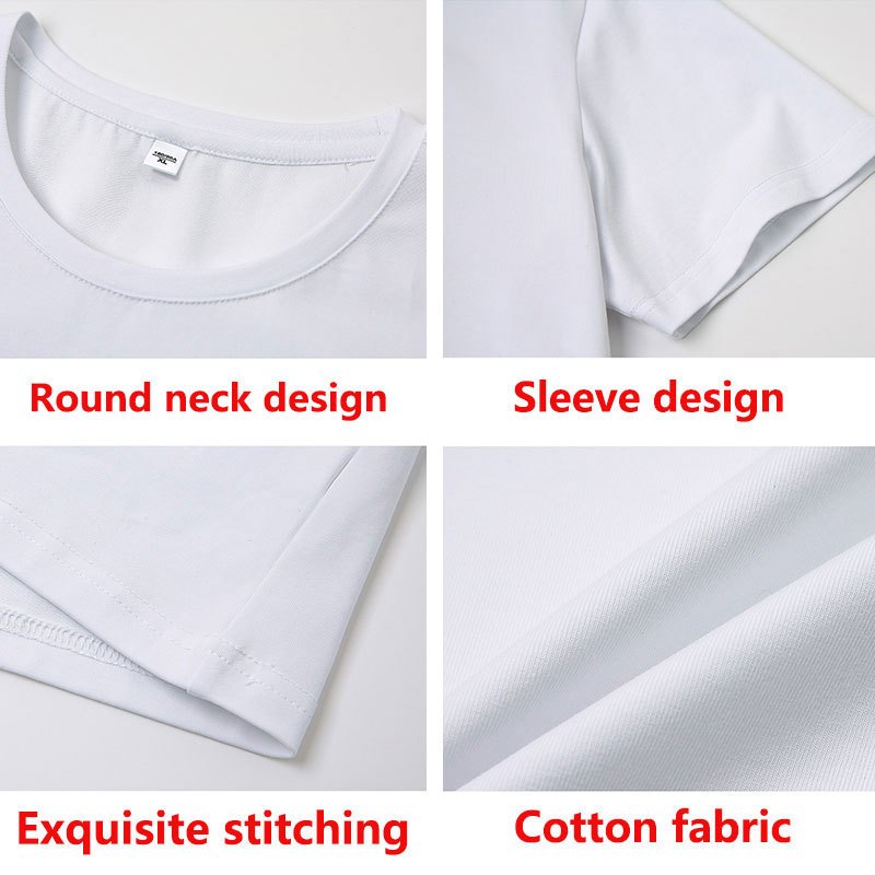 Áo thun Cotton nam tay ngắn Áo thun cổ tròn Áo thun màu trơn Áo nam Quần áo Áo thun